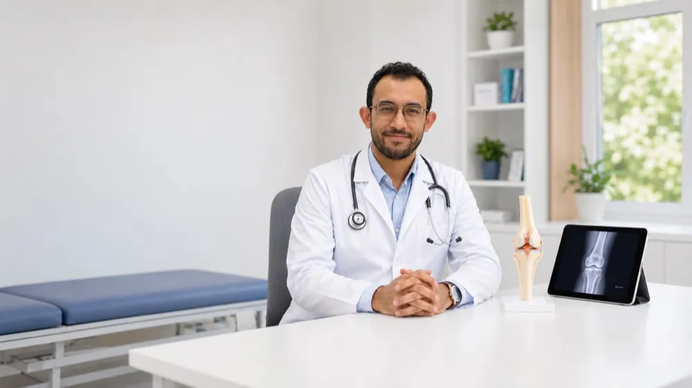 Dr. Parth Gore in the clinic